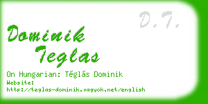 dominik teglas business card