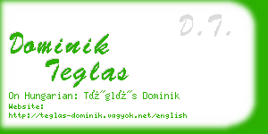 dominik teglas business card